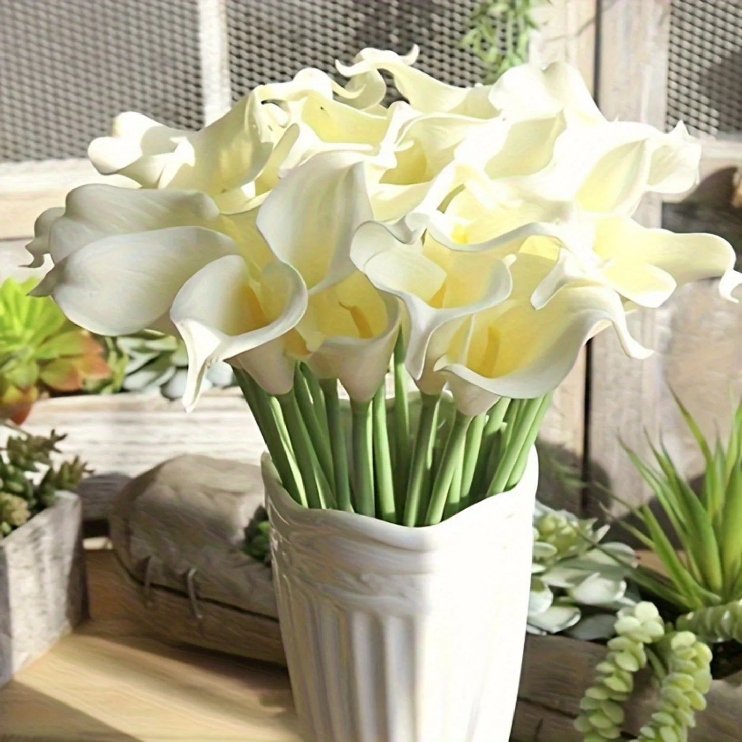 Künstlicher Calla-Lilienstrauß – Dekorative Blumen mit echter Haptik