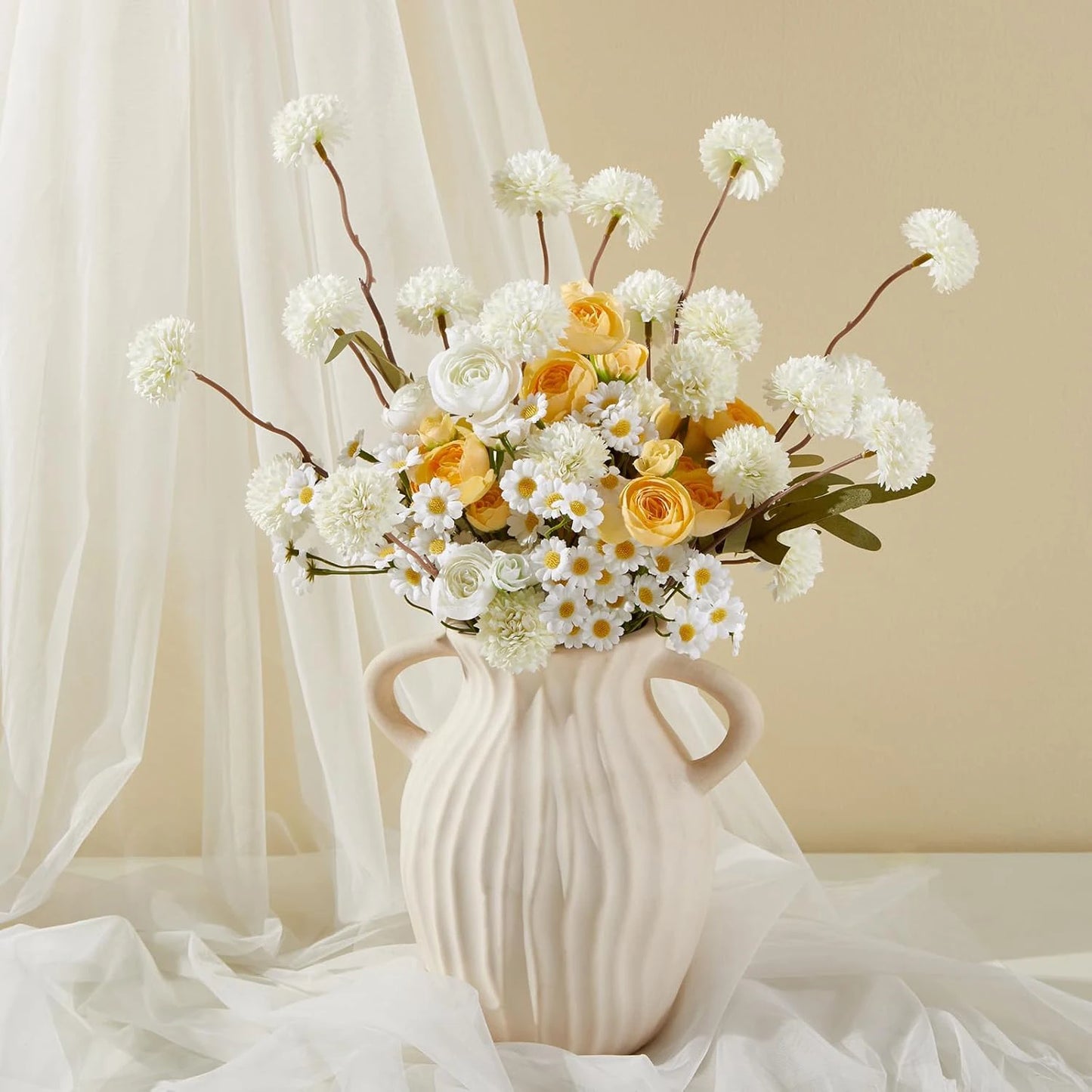 Künstliche Seiden-Chrysantheme – Dekorative Kunstblume