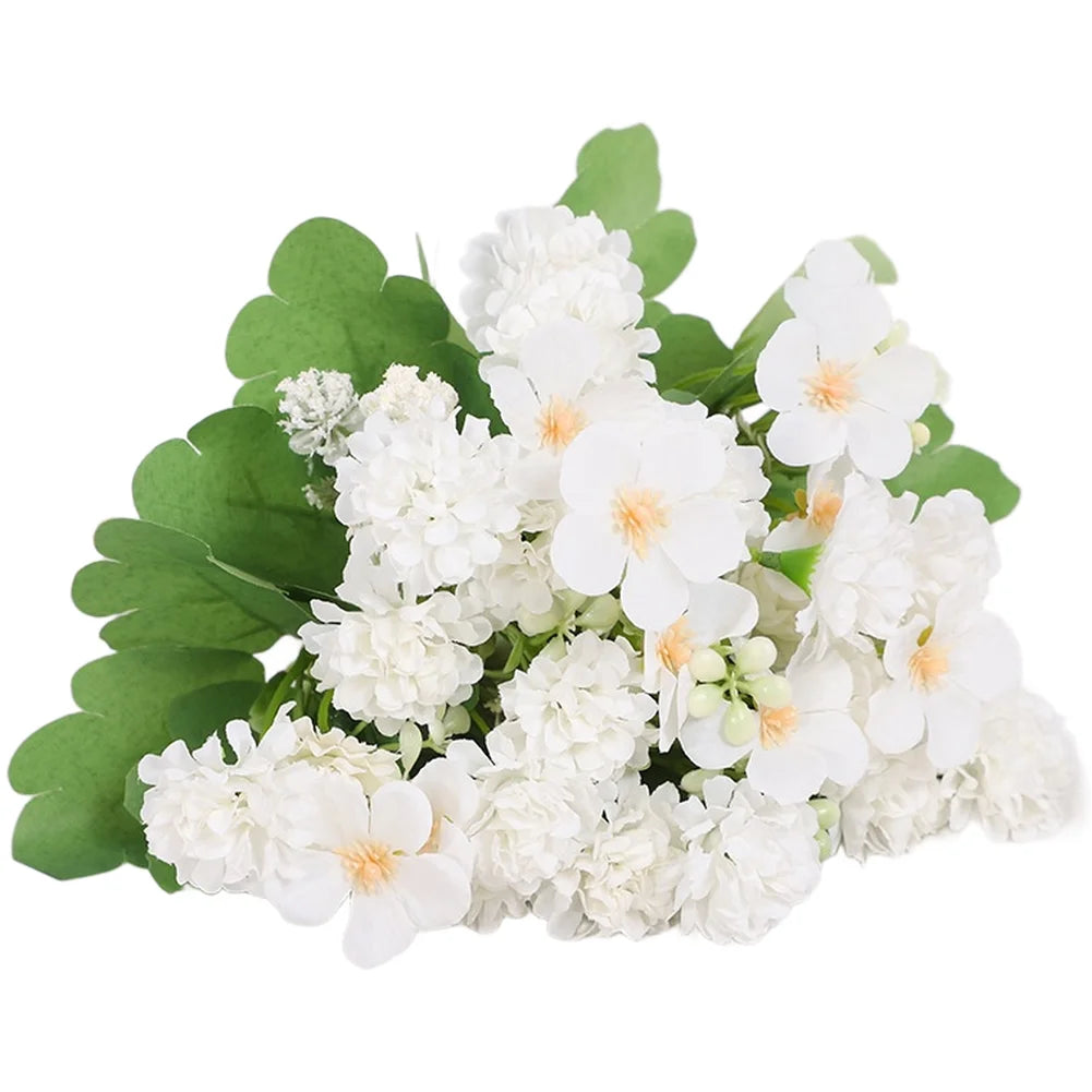 Seiden-Kugelchrysanthemen-Strauß – Realistische Kunstblumen