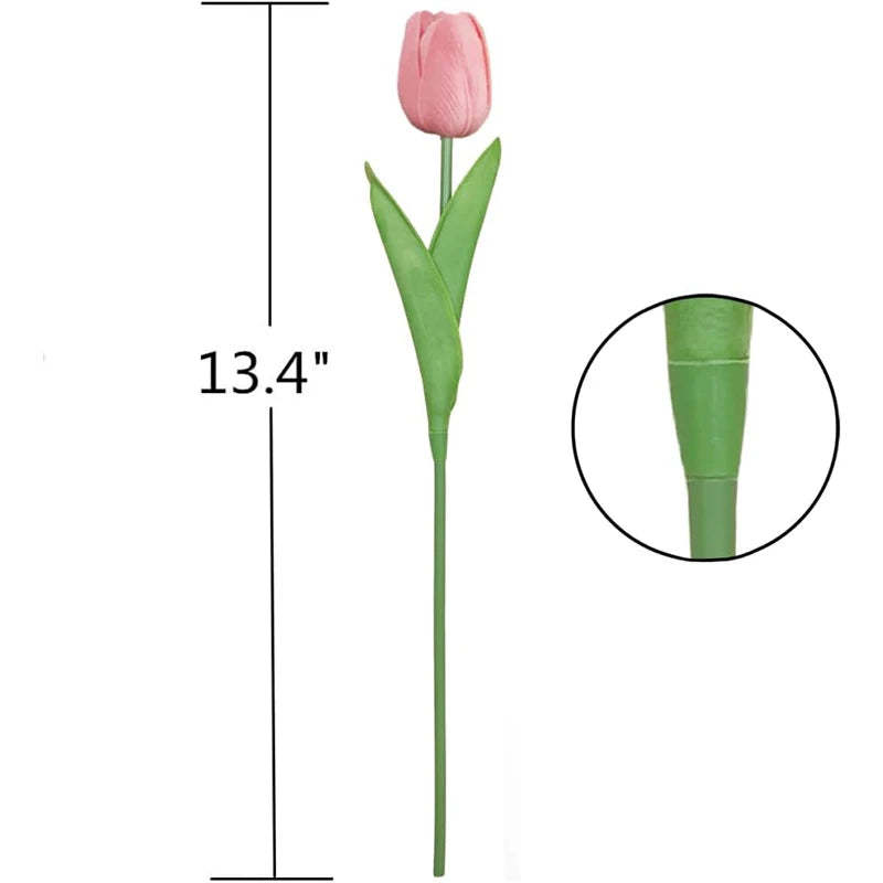 Real-Touch Künstlicher Tulpenstrauß – Realistische Dekorative Kunsttulpen für Zuhause Hochzeit Zimmer Vase & DIY-Blumenarrangements