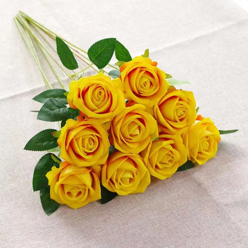 Künstlicher Roter Rosenzweig – Realistische Dekorative Rosen