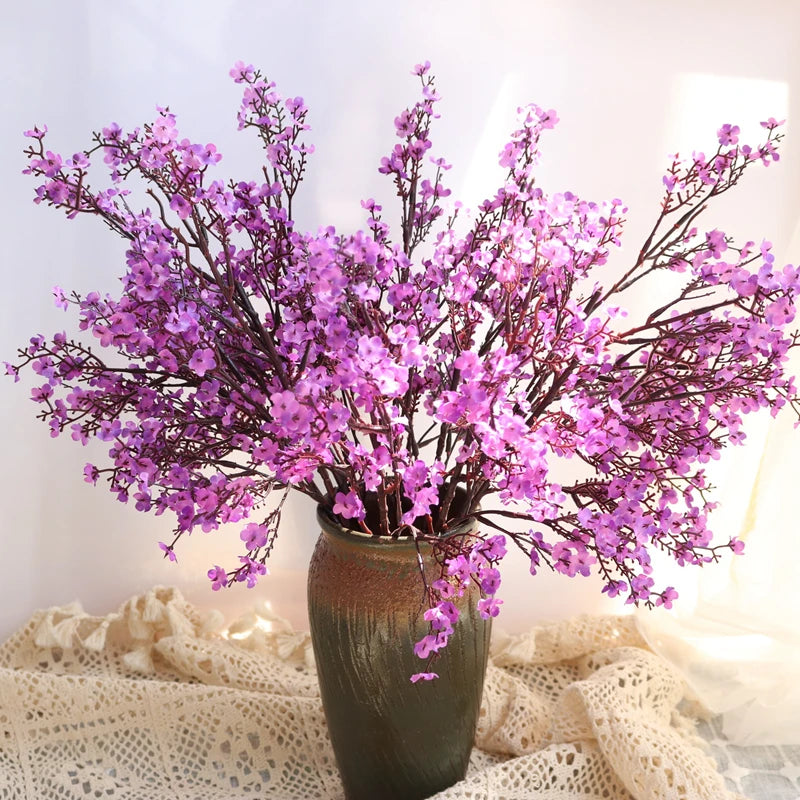 Künstliche Kirschblüten mit Schleierkraut – Dekorative Blumenzweige