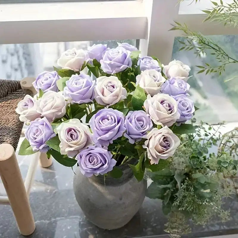 Künstlicher Roter Rosenzweig – Realistische Dekorative Rosen