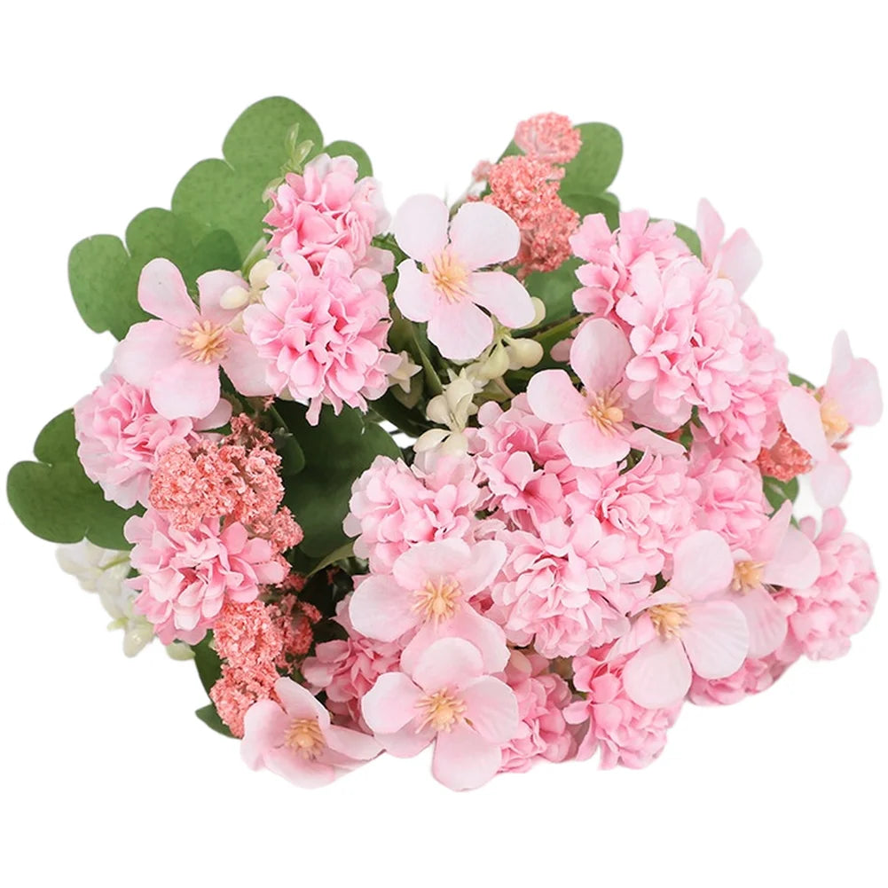 Seiden-Kugelchrysanthemen-Strauß – Realistische Kunstblumen