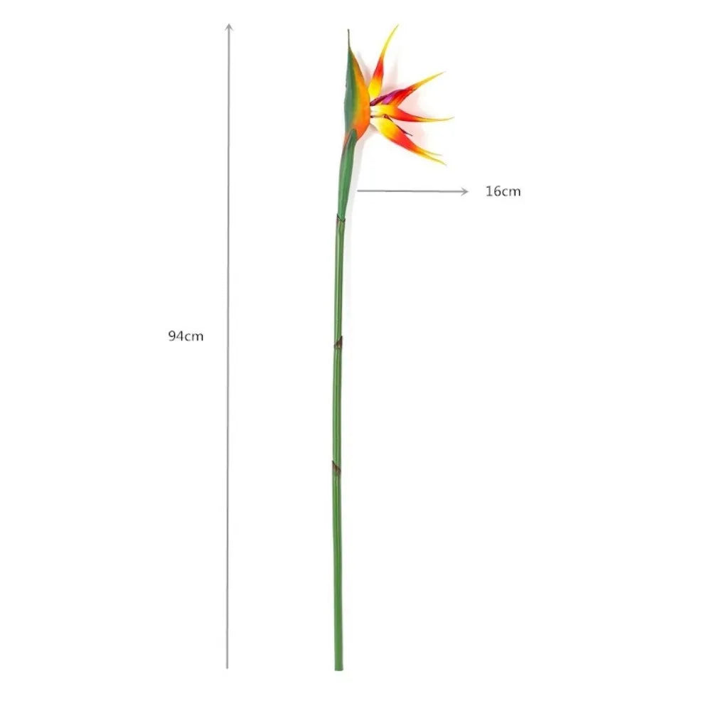 Künstliche Paradiesvogelblume – Langstielige Strelitzia-Dekoblume