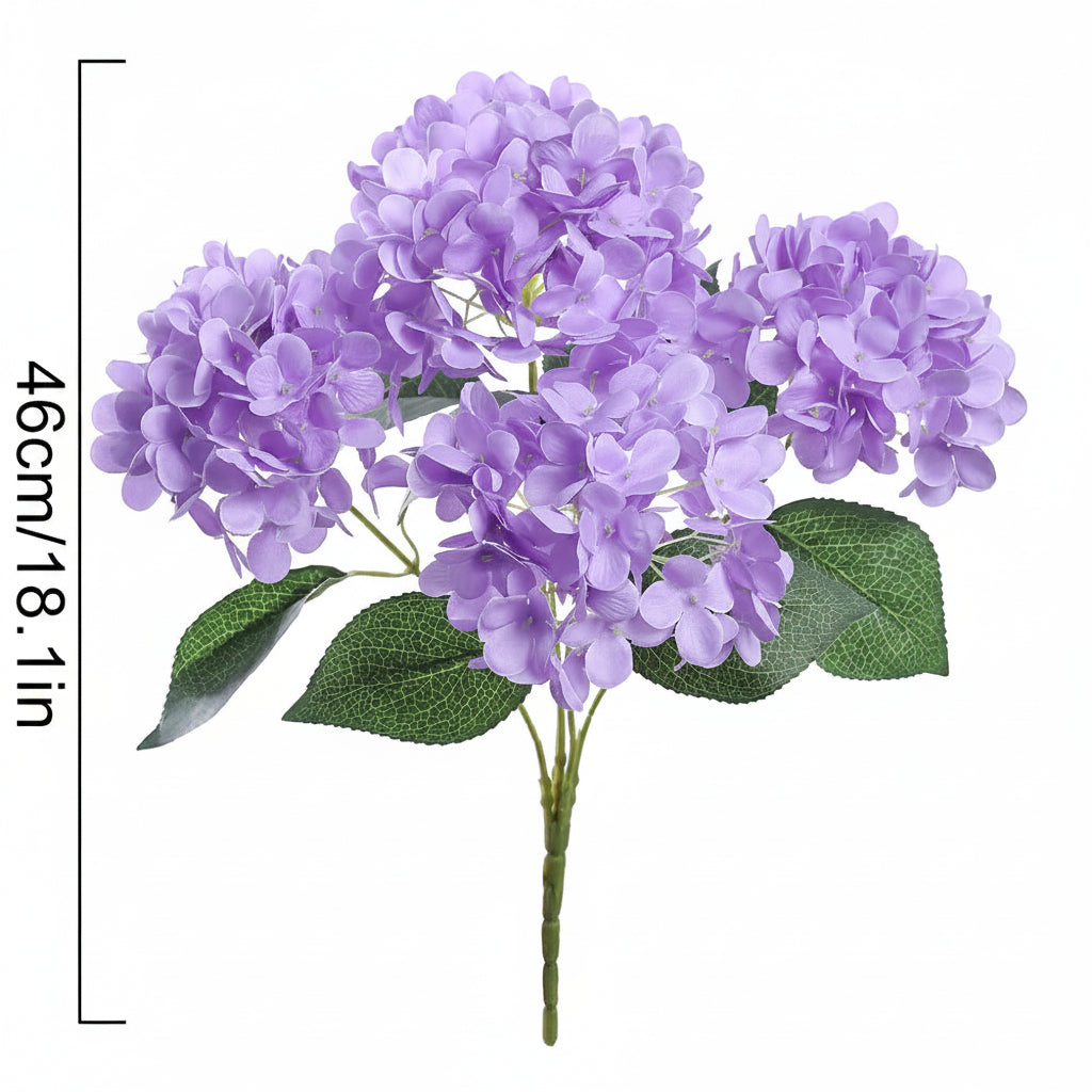 Künstliche Lila Hortensie – 46 cm Seidenblumen-Strauß