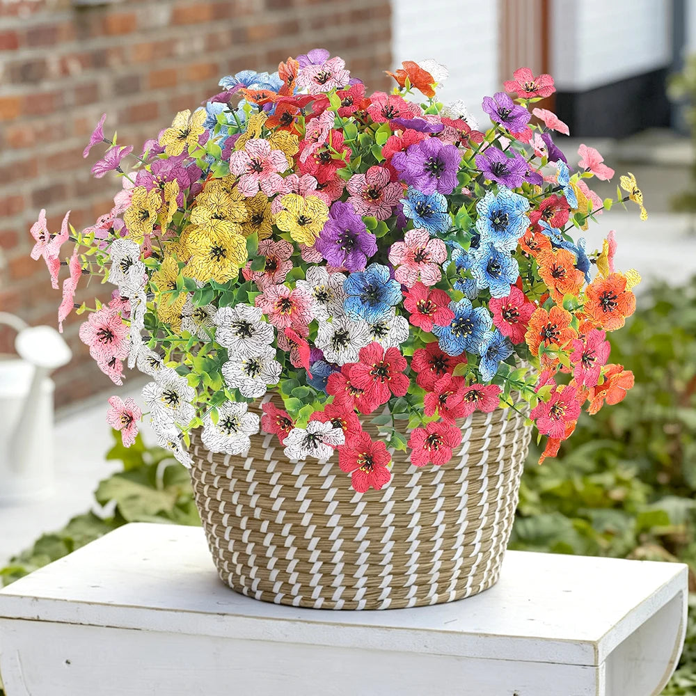 Künstlicher Blumenstrauß – 35 cm Dekoblumen für Zuhause & Hochzeit
