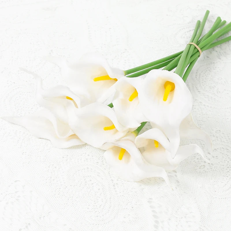 Künstlicher Calla-Lilienstrauß – Dekorative Blumen mit echter Haptik