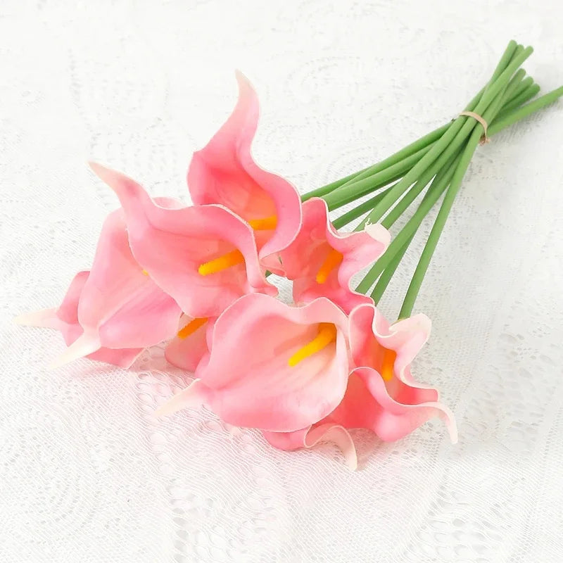 Künstlicher Calla-Lilienstrauß – Dekorative Blumen mit echter Haptik