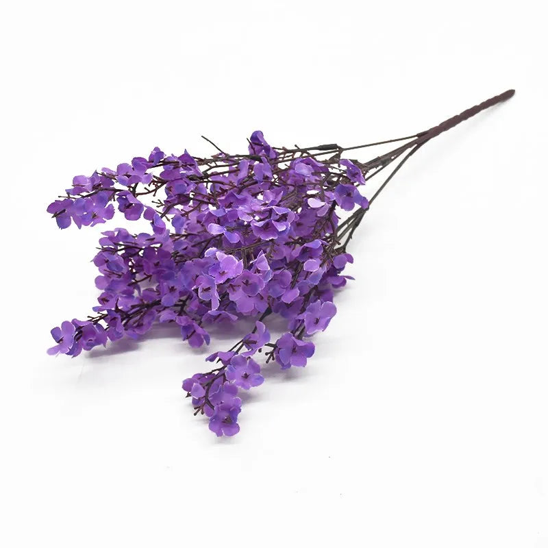 Künstlicher Schleierkraut-Zweig in Pfirsich – Seiden-Dekoblumen