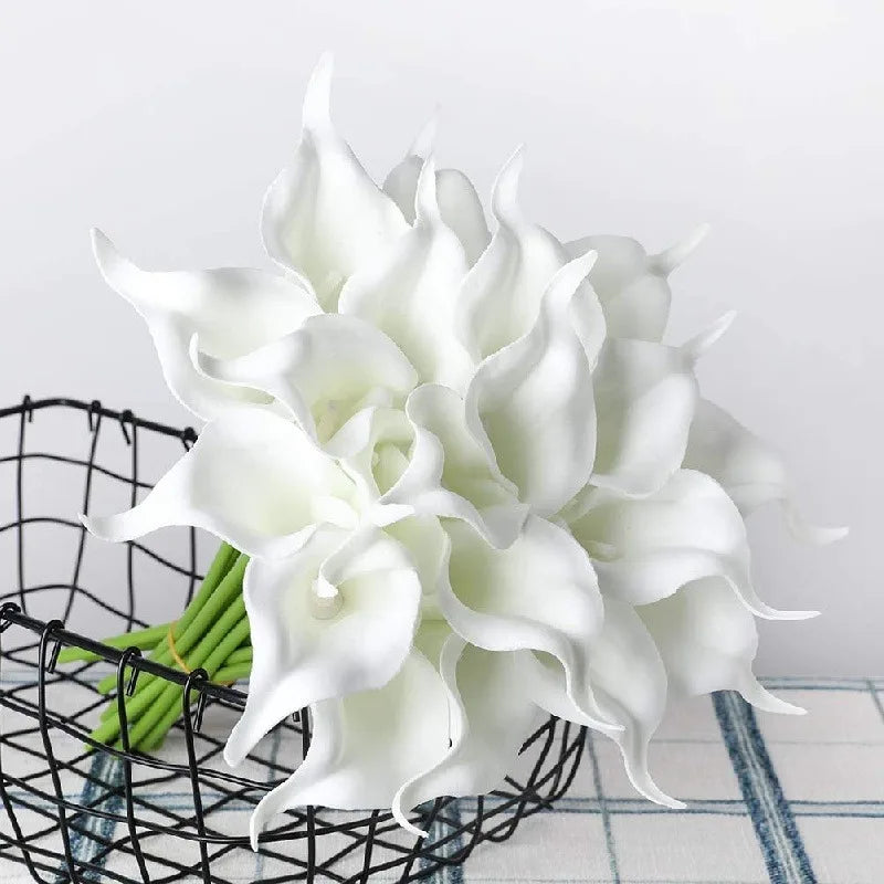 Künstlicher Calla-Lilienstrauß – Dekorative Blumen mit echter Haptik