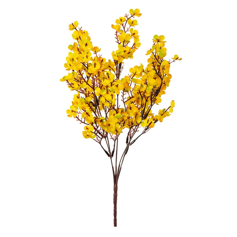 Künstlicher Schleierkraut-Zweig in Pfirsich – Seiden-Dekoblumen