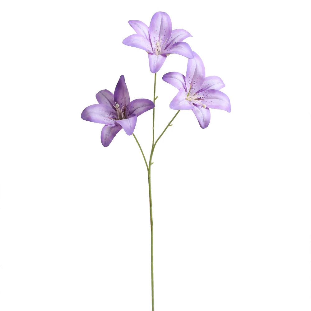 Künstlicher Seiden-Lilienstrauß – Realistische Dekorative Kunstblumen für Zuhause Zimmer Garten Hochzeit Vase & Partydekoration