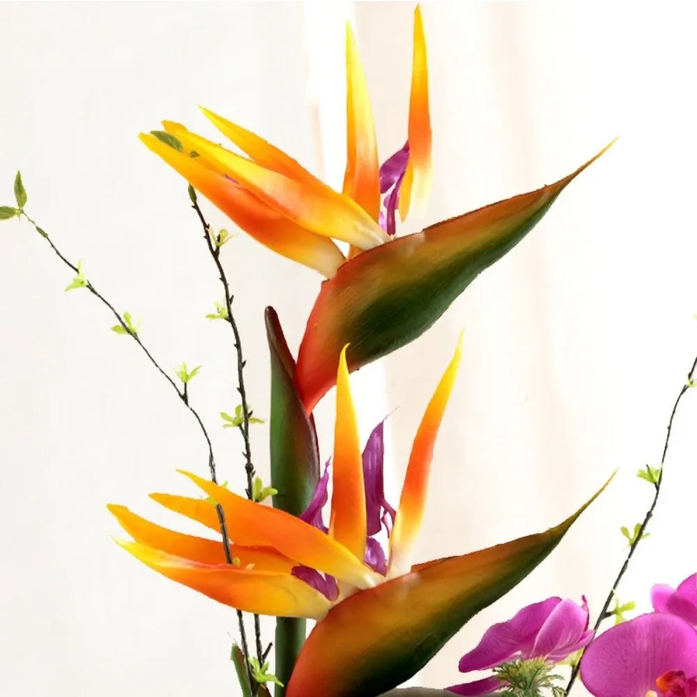 Künstliche Paradiesvogelblume – Langstielige Strelitzia-Dekoblume