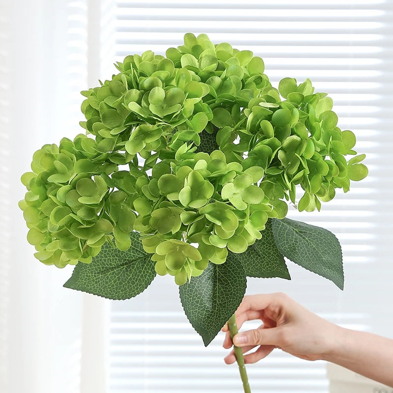 Künstlicher Hortensienstrauß mit 4 Blüten – Seiden-Dekoblumen
