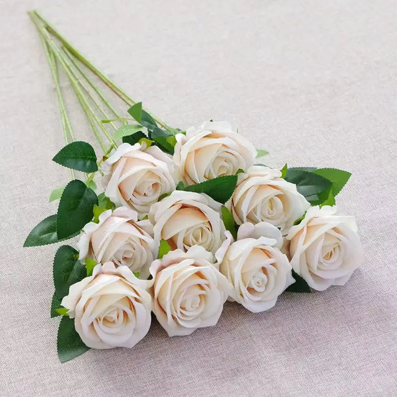 Künstlicher Roter Rosenzweig – Realistische Dekorative Rosen