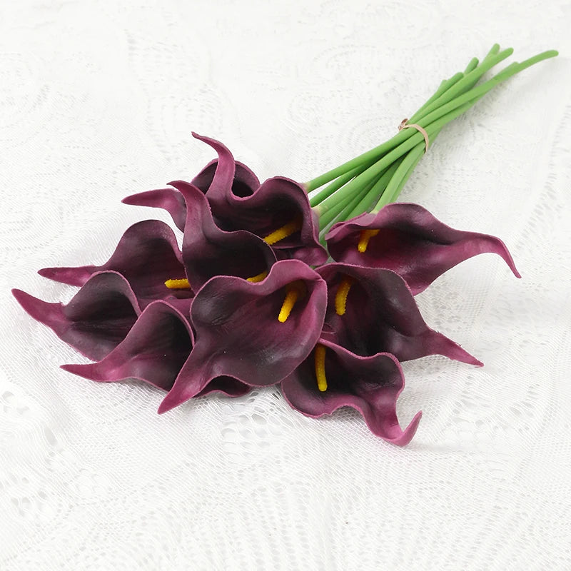 Künstlicher Calla-Lilienstrauß – Dekorative Blumen mit echter Haptik