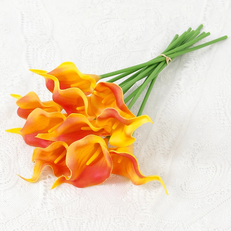 Künstlicher Calla-Lilienstrauß – Dekorative Blumen mit echter Haptik