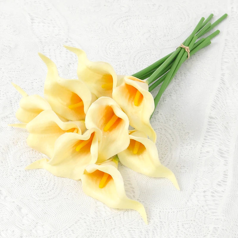 Künstlicher Calla-Lilienstrauß – Dekorative Blumen mit echter Haptik
