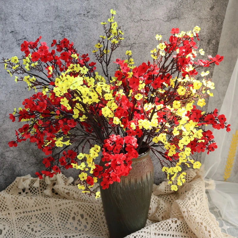 Künstliche Kirschblüten mit Schleierkraut – Dekorative Blumenzweige