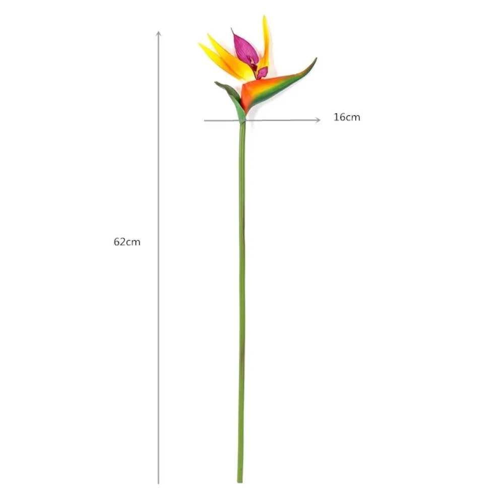 Künstliche Paradiesvogelblume – Langstielige Strelitzia-Dekoblume