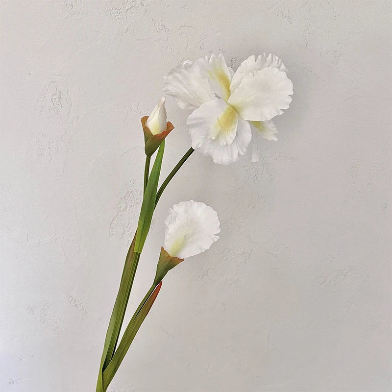 Künstlicher Seiden-Irisstrauß – Langstielige Dekoblumen