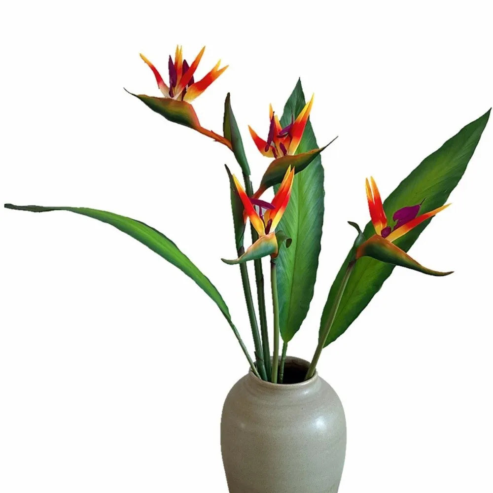 Künstliche Paradiesvogelblume – Langstielige Strelitzia-Dekoblume