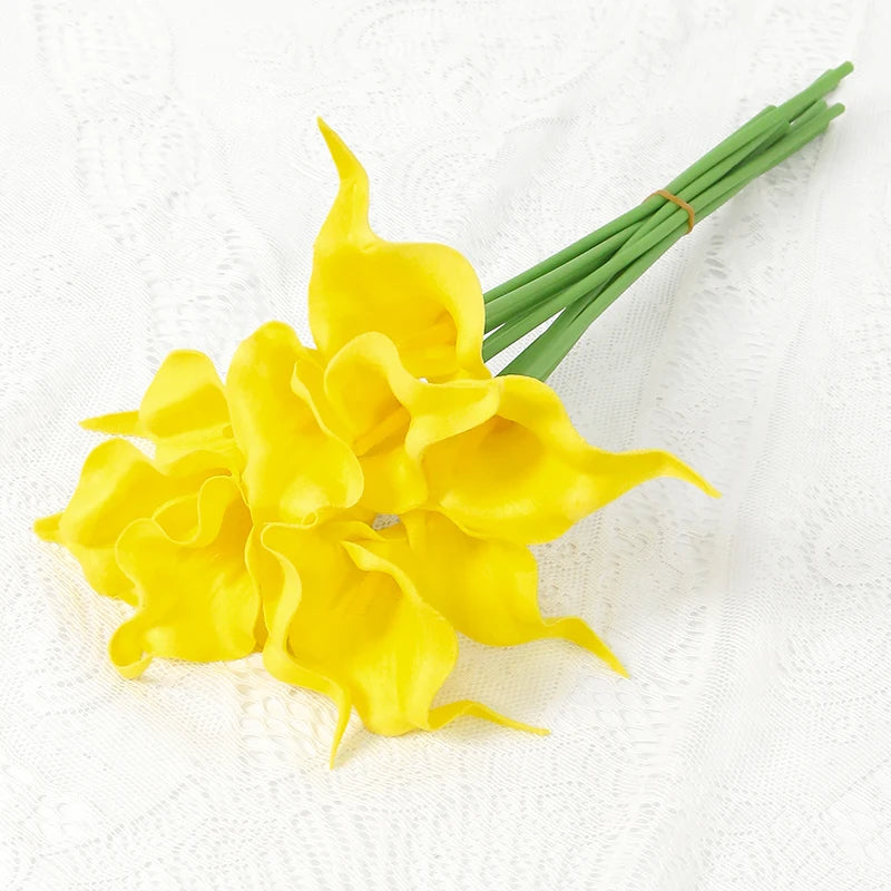 Künstlicher Calla-Lilienstrauß – Dekorative Blumen mit echter Haptik
