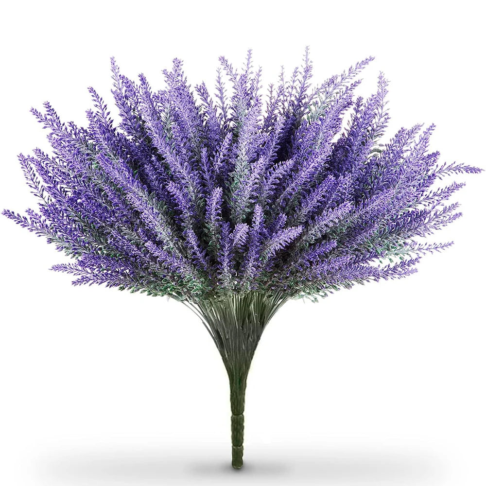 Künstliche Lavendelblumen – 4er-Set Lila Kunstpflanzen