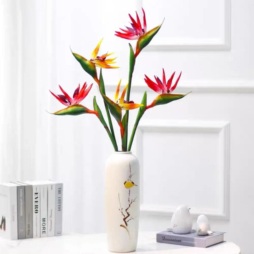 Künstliche Paradiesvogelblume – Langstielige Strelitzia-Dekoblume