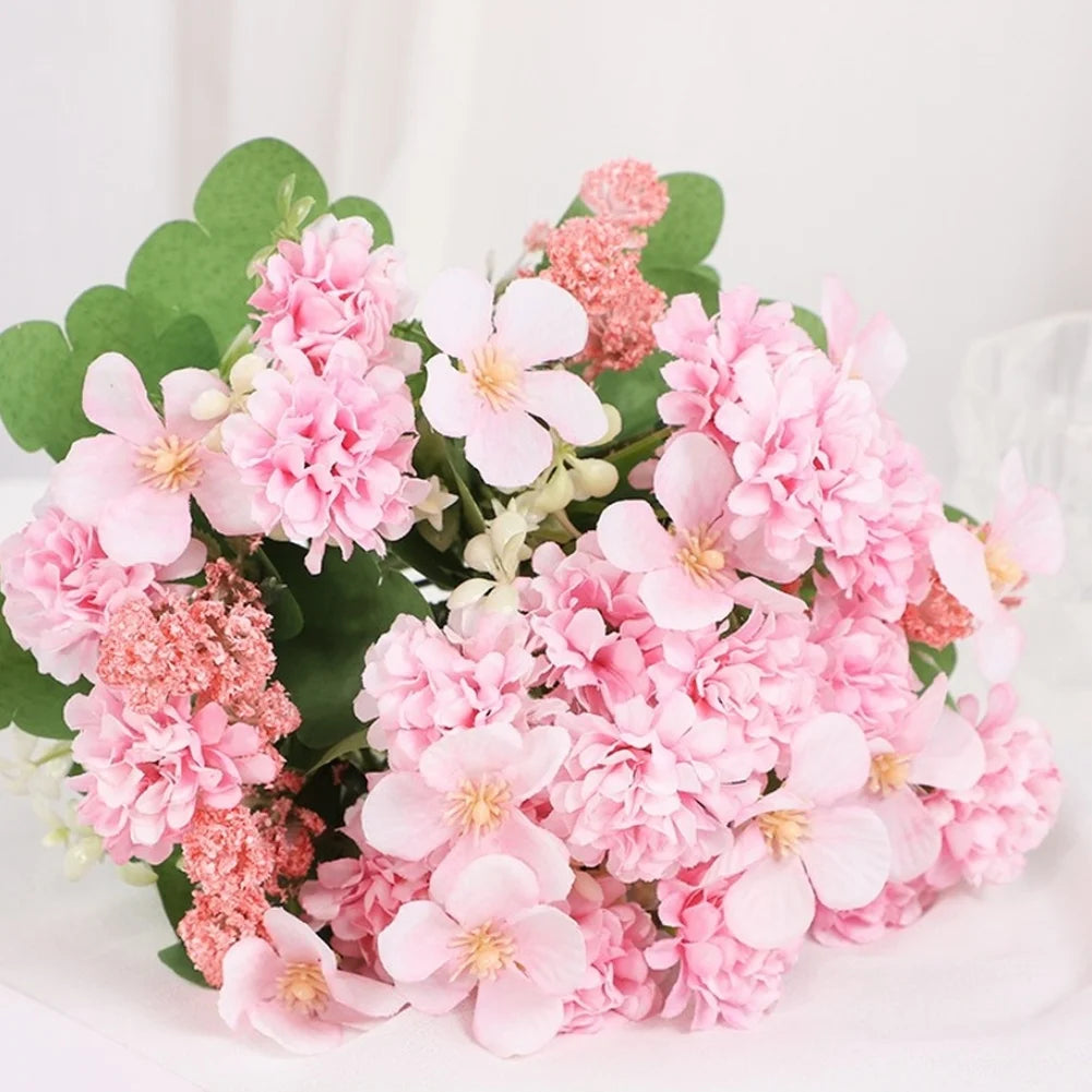 Seiden-Kugelchrysanthemen-Strauß – Realistische Kunstblumen