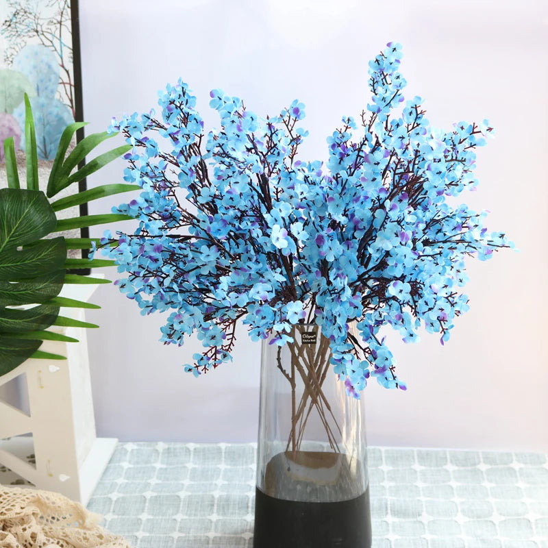 Künstliche Kirschblüten mit Schleierkraut – Dekorative Blumenzweige