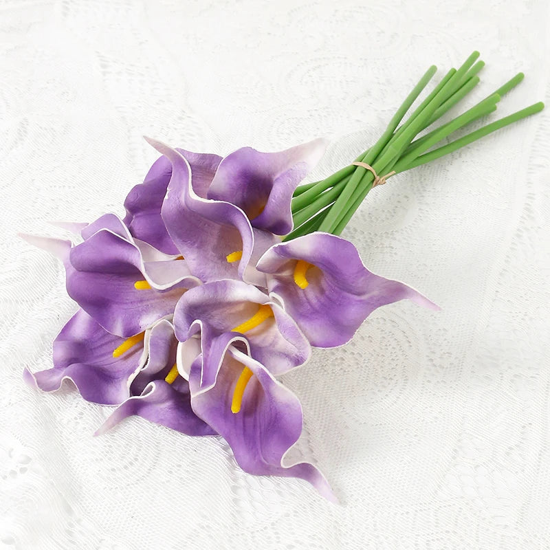 Künstlicher Calla-Lilienstrauß – Dekorative Blumen mit echter Haptik