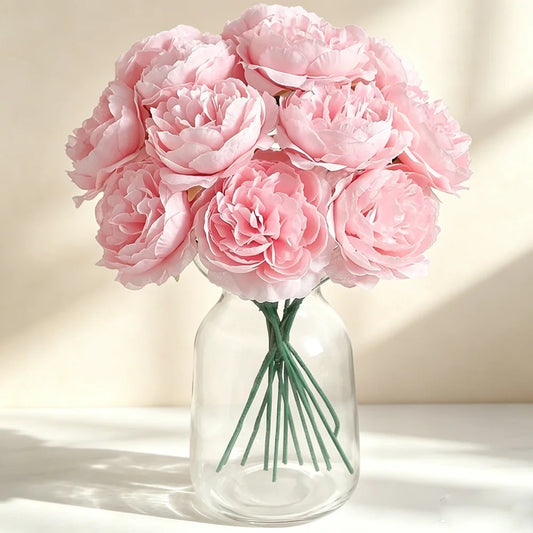 6-Teiliges Künstliches Seidenblumen-Bouquet – Dekorative Kunstblumen