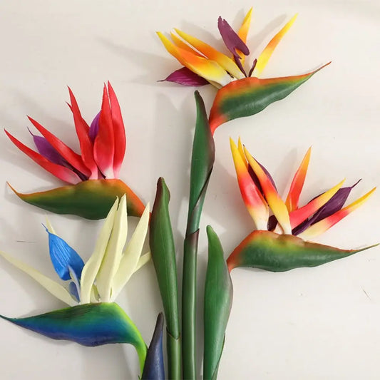 Künstliche Paradiesvogelblume – Langstielige Strelitzia-Dekoblume