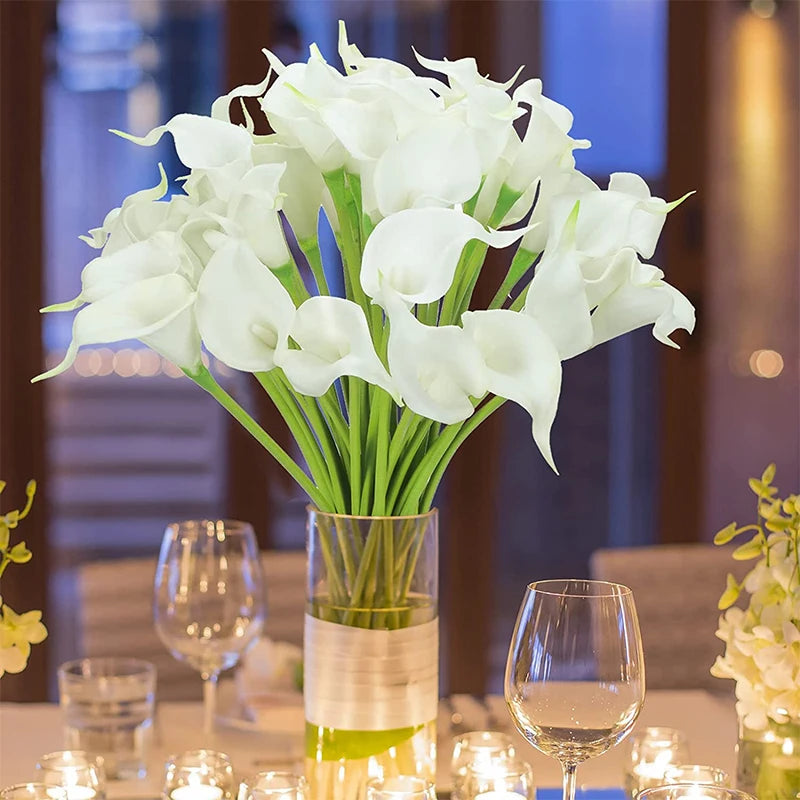 Künstlicher Calla-Lilienstrauß – Dekorative Blumen mit echter Haptik