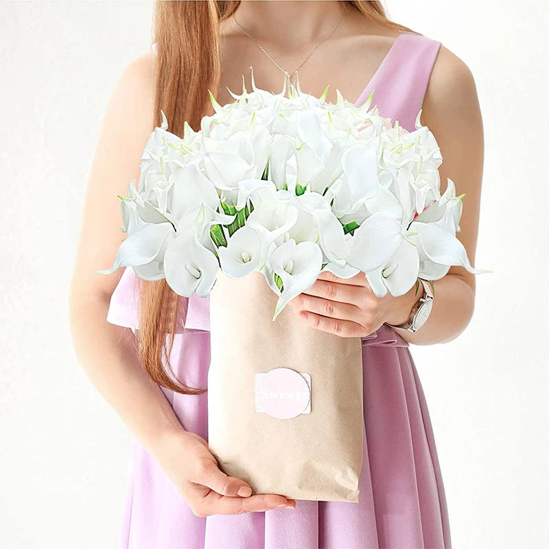 Künstlicher Calla-Lilienstrauß – Dekorative Blumen mit echter Haptik