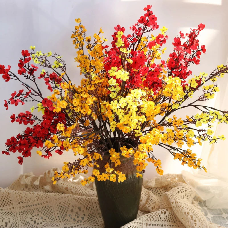Künstliche Kirschblüten mit Schleierkraut – Dekorative Blumenzweige