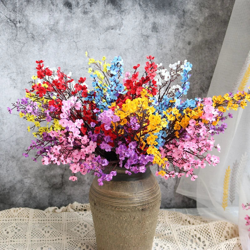 Künstliche Kirschblüten mit Schleierkraut – Dekorative Blumenzweige