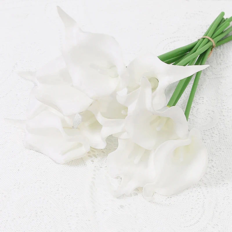 Künstlicher Calla-Lilienstrauß – Dekorative Blumen mit echter Haptik