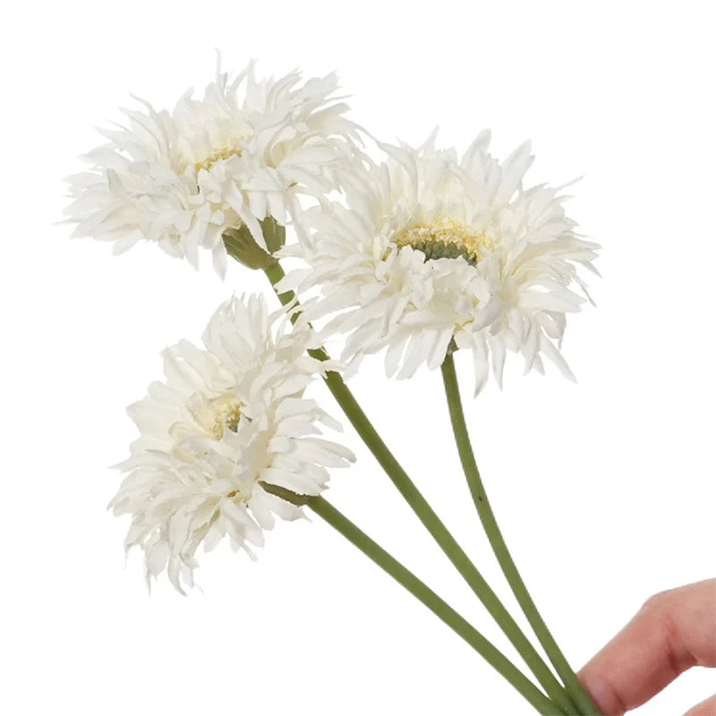 Künstliche Gerbera-Gänseblümchen aus Seide – Realistische Dekoblumen für Hochzeit Brautstrauß Zuhause Tisch Garten & Partydekoration