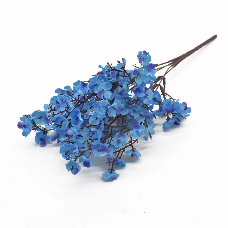 Künstlicher Schleierkraut-Zweig in Pfirsich – Seiden-Dekoblumen