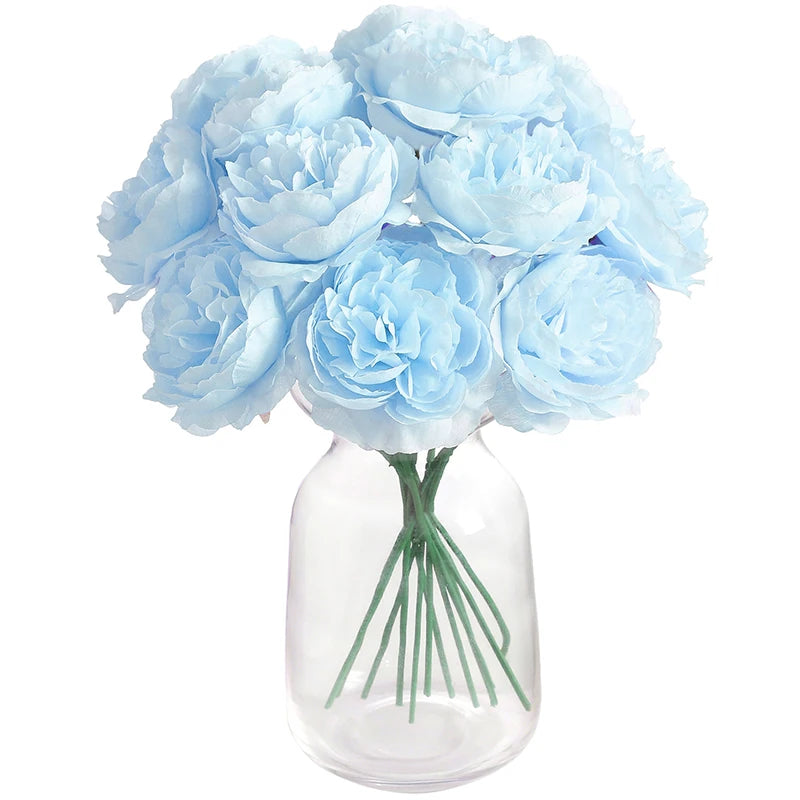 6-Teiliges Künstliches Seidenblumen-Bouquet – Dekorative Kunstblumen