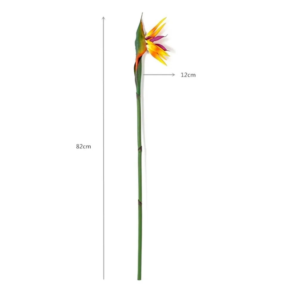 Künstliche Paradiesvogelblume – Langstielige Strelitzia-Dekoblume