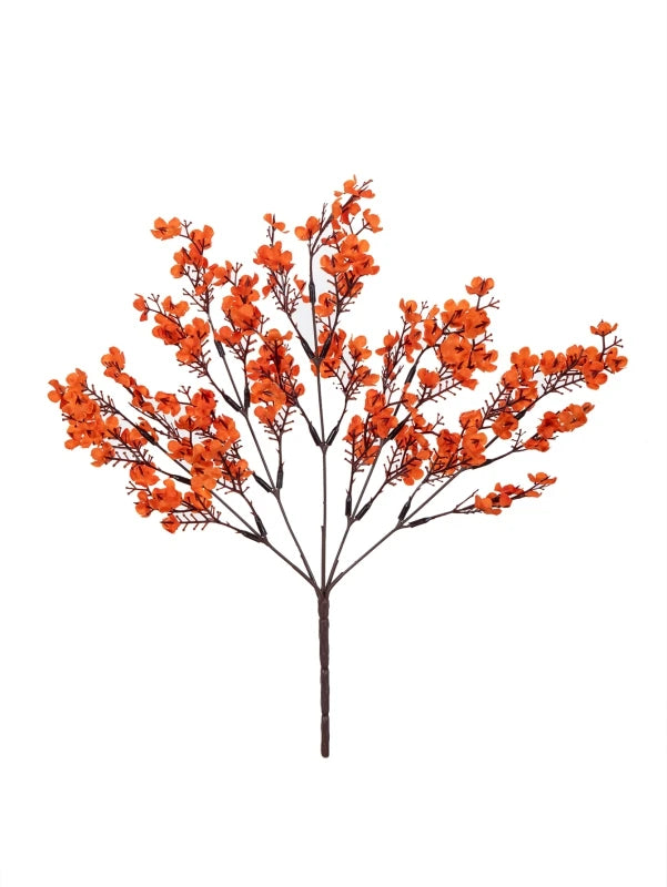 Künstlicher Schleierkraut-Zweig in Pfirsich – Seiden-Dekoblumen
