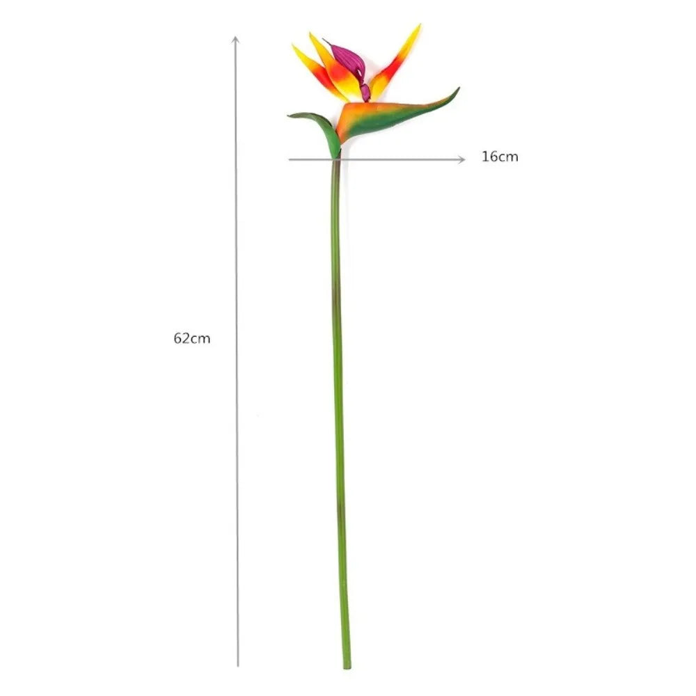 Künstliche Paradiesvogelblume – Langstielige Strelitzia-Dekoblume