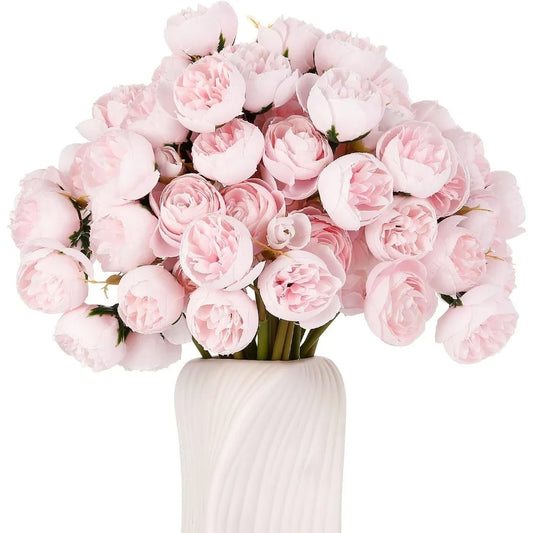 Künstlicher Rosenstrauß mit 27 Blüten – Vintage Dekoblumen