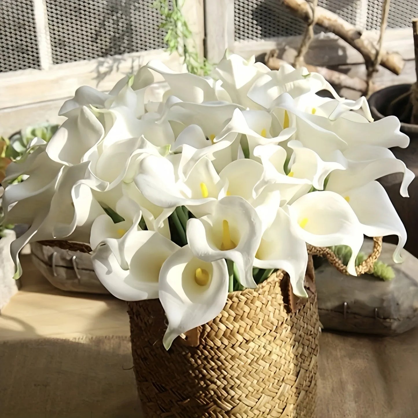 Künstlicher Calla-Lilienstrauß – Dekorative Blumen mit echter Haptik