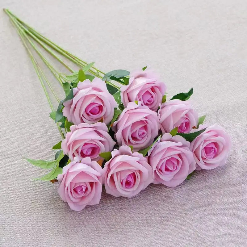 Künstlicher Roter Rosenzweig – Realistische Dekorative Rosen