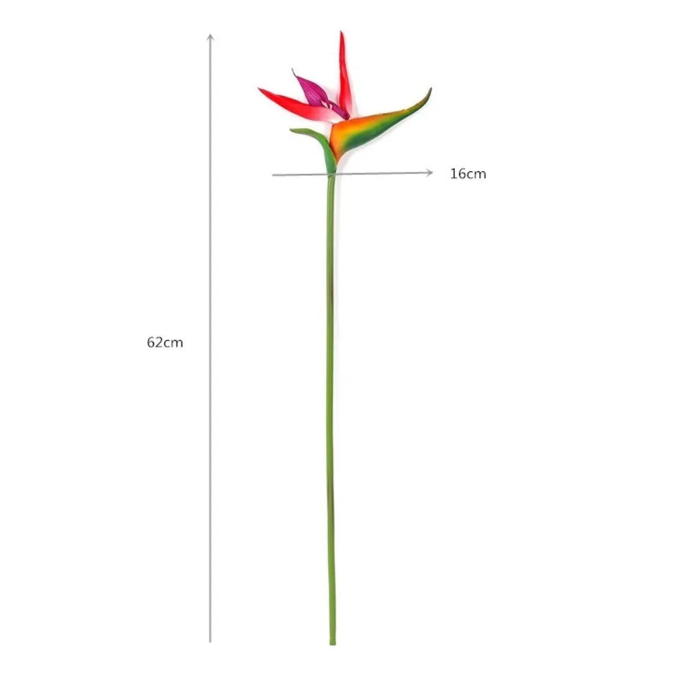 Künstliche Paradiesvogelblume – Langstielige Strelitzia-Dekoblume